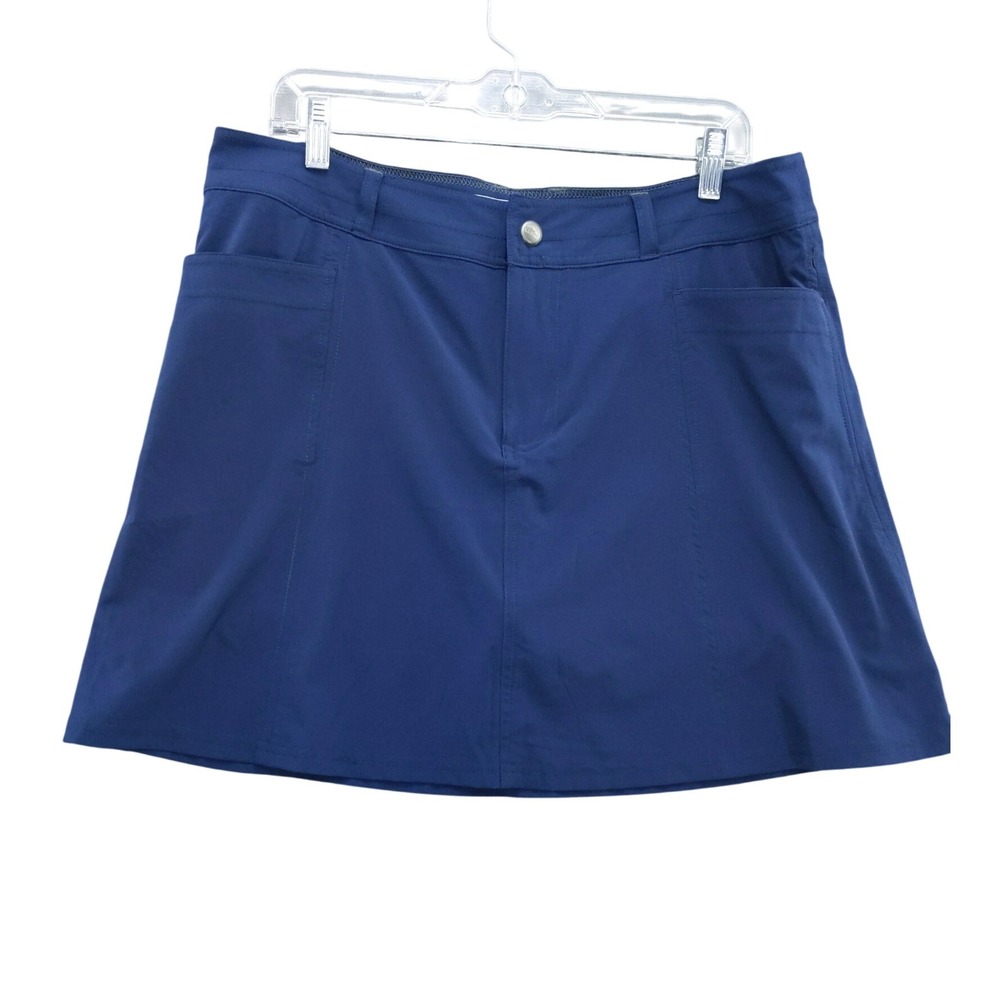 L.L.Bean Water-Repellent Comfort Trail Skort Skirt Blue Size‎ 14
